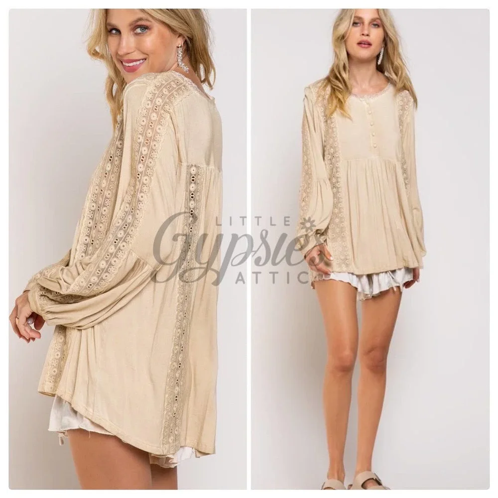 POL Sand Castles Lace Tunic - Picture 9 of 13